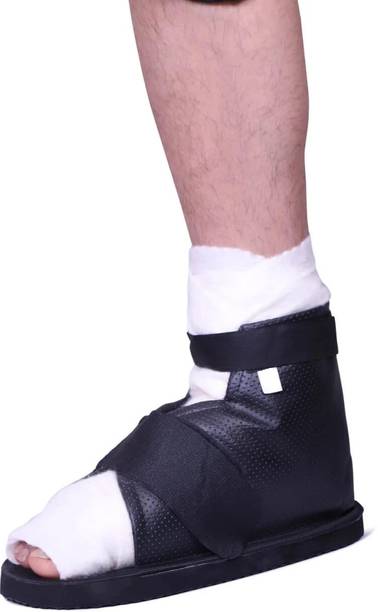 Clinic Care Foot Plaster Cover Orthopedic Ankle Support Adjustable Shoe-Black-S Ankle Support