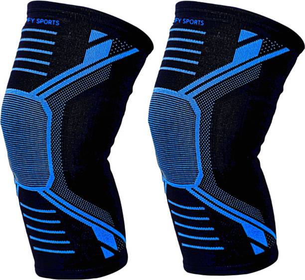 FY Sports 2 Pack Knee Brace, Compression Sleeve Support Unisex, Running,Gym, Hiking Knee Support