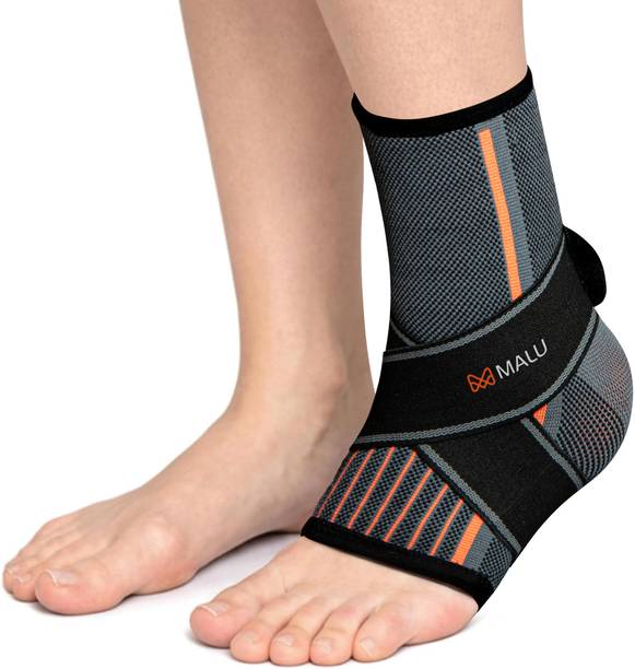 Malu Healthcare Ankle Binder for Pain Relief Unisex Adjustable Ankle Brace with Elastic Strap Ankle Support