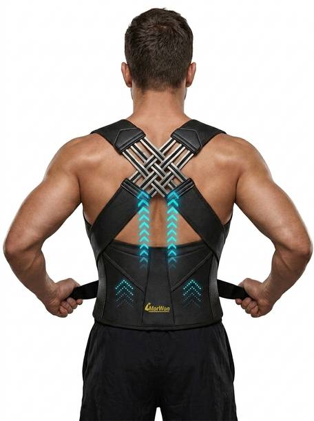 MorWon Posture Belt for Men & Women Back Pain Relief Shoulder Support Posture Corrector