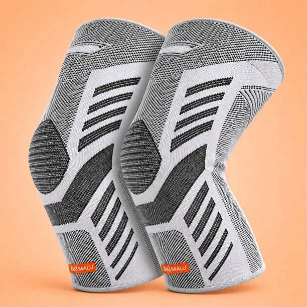 Malu Healthcare 3D Anti-Slip Knee Sleeves Cap for Pain Relief, Sports & Gym, S Size Knee Support