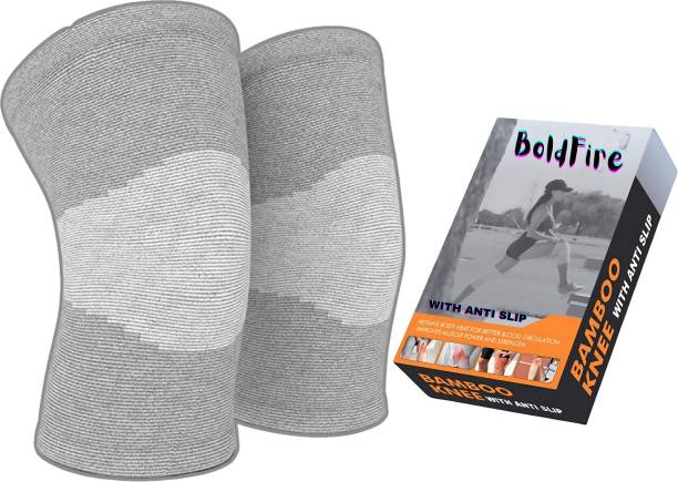 BoldFire Bamboo Compression Knee Sleeves - Instant Pain Relief for Women & Men Knee Support