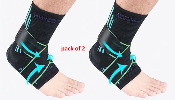 Leosportz 1-pair Adjustable Ankle Brace for Injury and Pain Support Ankle Support
