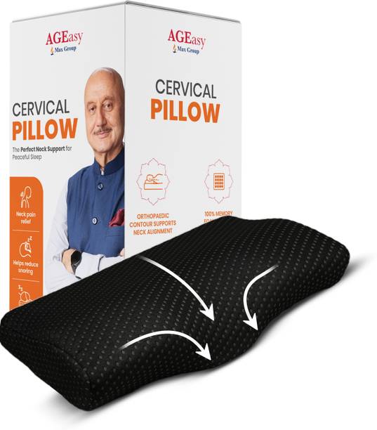 AGEasy Cervical Pillow Memory Foam Solid Orthopaedic Pillow Cervical Pillow