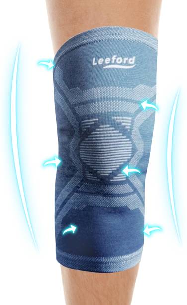 Leeford Soft Designer Knee Cap-XL with Cotton knit lining inside| Extra skin comfort for Knee Support