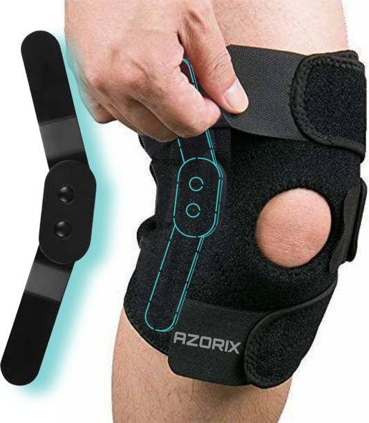 AZORIX Hinge Knee Support Brace Open Patella for Knee Pain Relief and Injury Recovery Knee Support