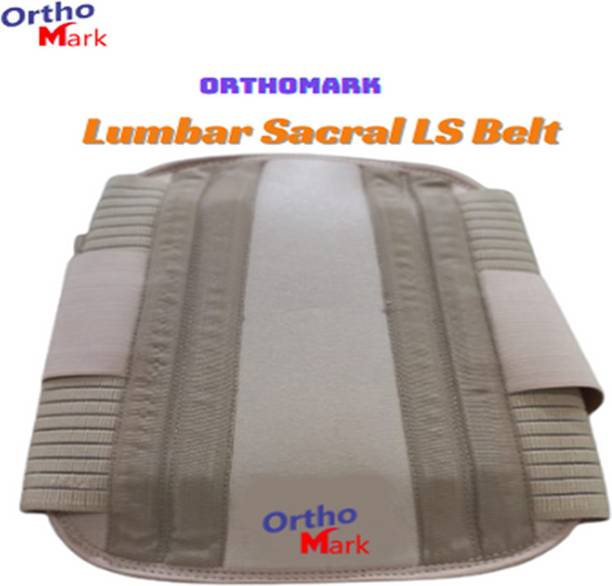 OrthoMark Lumbar Sacral Waist Belt LS Belt for Back Pain Relief for Men & Women Free size Back / Lumbar Support