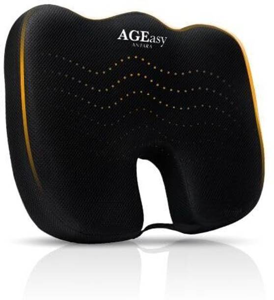 एजीईज़ी Orthopedic Coccyx Seat Cushion -Tailbone & Sciatica Pain Relief with Memory Foam बैक / लंबर सपोर्ट