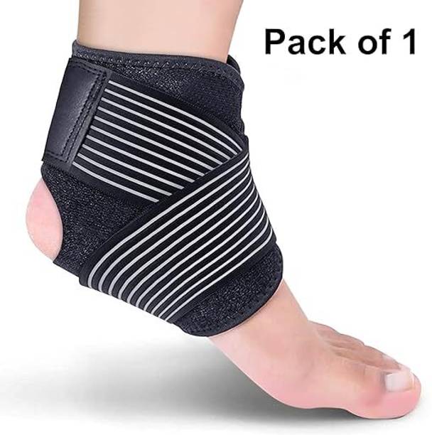 Jiyancreation Adjustable Ankle Protection Guard for Sprains, Swelling, Plantar Fasciitis Ankle Support