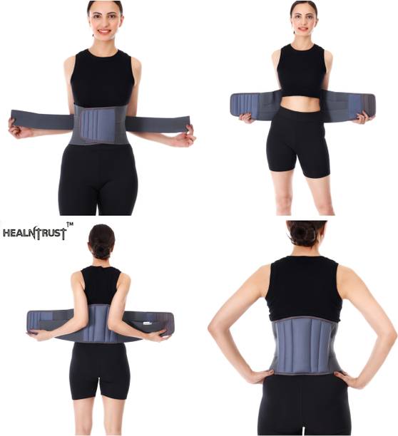 healntrust Lumbar Sacral LS belt Waist Belt for Men & Women Back Pain Relief, Slip-Disc Back / Lumbar Support