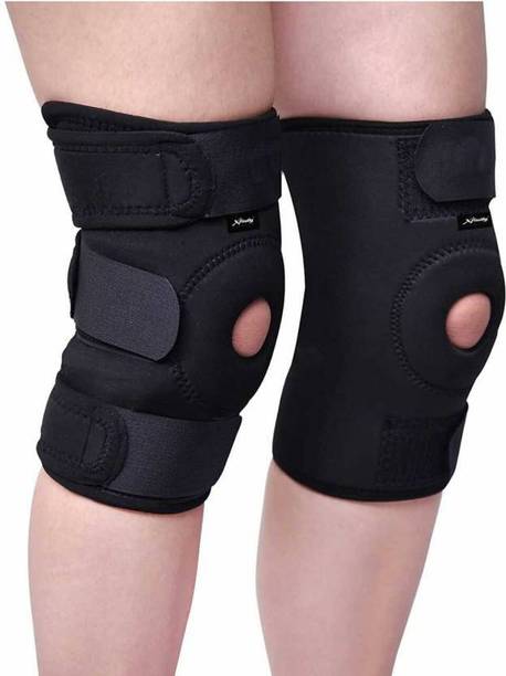 Lofstar Adjustable Knee Cap Brace for Sports Gym Running Arthritis Knee (Black) Knee Support