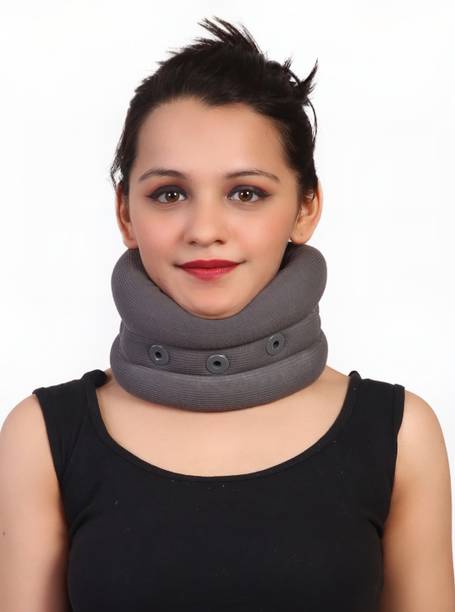 balactolife Premium Unisex Adjustable Soft Cervical Collar for Support & Pain in Neck (GREY) Neck Support