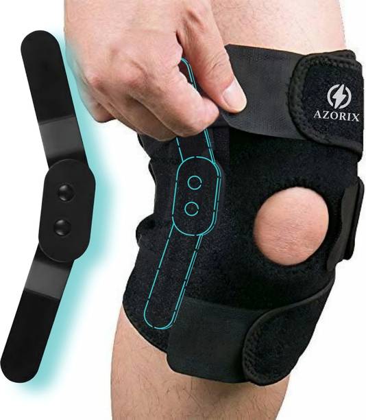 AZORIX Hinge Knee Support Brace Open Patella for Knee Pain Relief and Injury Recovery Knee Support