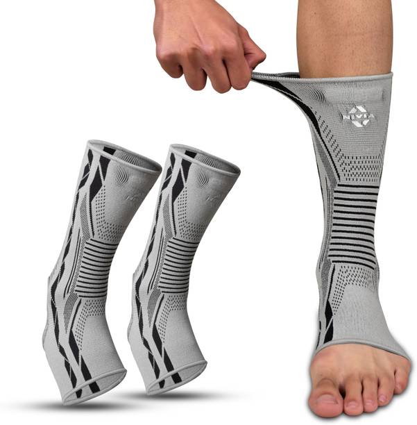 NIVIA Knitted Ankle Support with Silicon Ankle Support