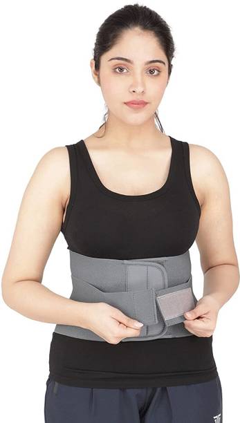 Mulkraaj LS-Lumber Sacral (L.S) Support Belt (Back Support Belt) for Men & Women, Grey6 Back / Lumbar Support