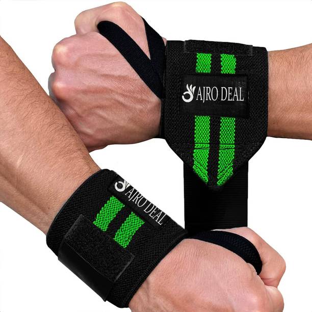AJRO DEAL Weight Lifting Training Gym Straps with Thumb Wrist Support Wrist Support Wrist Support