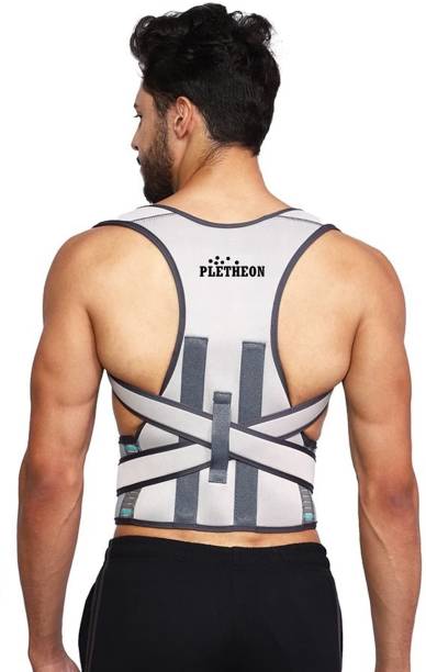 PLETHEON Back support posture corrector belt for men and women for back pain (FREE SIZE) Posture Corrector