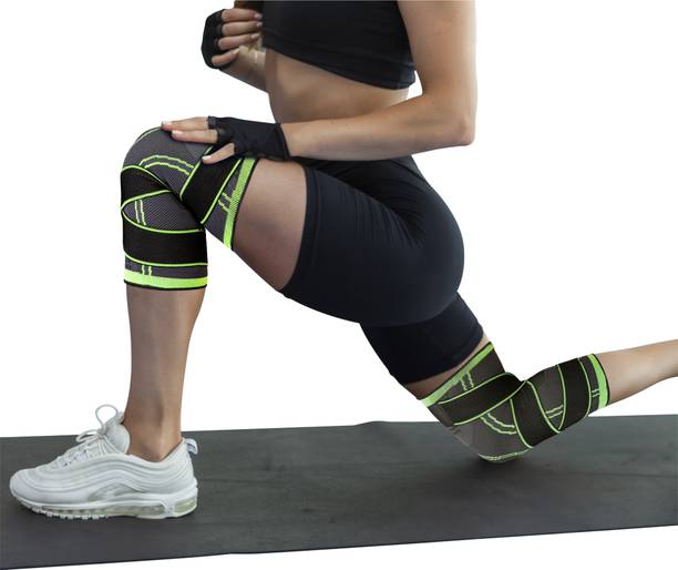 Dyna Pro Knee Support with Adjustable strap (Pack of 2) Large Supporter