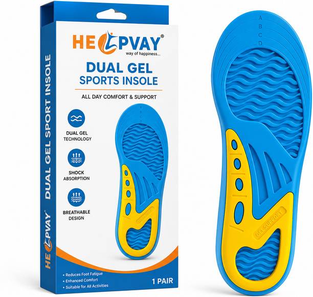 HELPVAY Shock Absorb Shoe Insert for walking, Running All Day Comfort for Men (9-12 UK) Foot Support