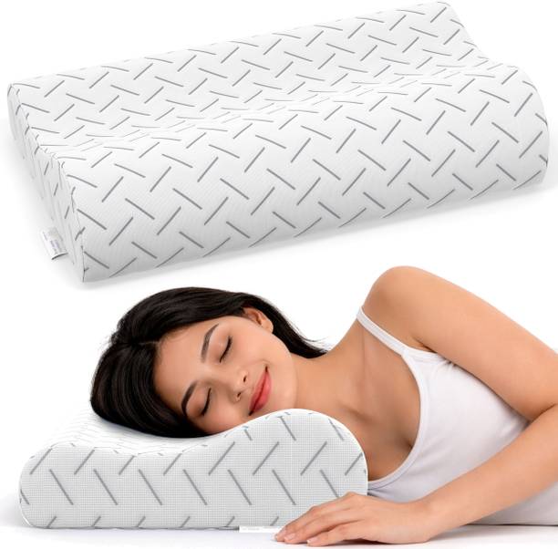 MY ARMOR Cool Gel Memory Foam Cervical Pillow for Neck Pain and Shoulder Pain Relief Cervical Pillow