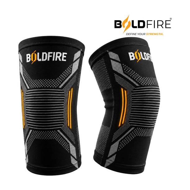 BoldFire 2 Pack Brace, Compression Sleeve Unisex, Running,Gym, Hiking Knee Support