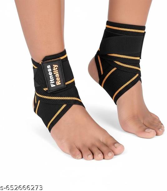 Fitness Reality Universal Ankle Support Compression Brace for Injuries, Pain Relief and Recovery Ankle Support