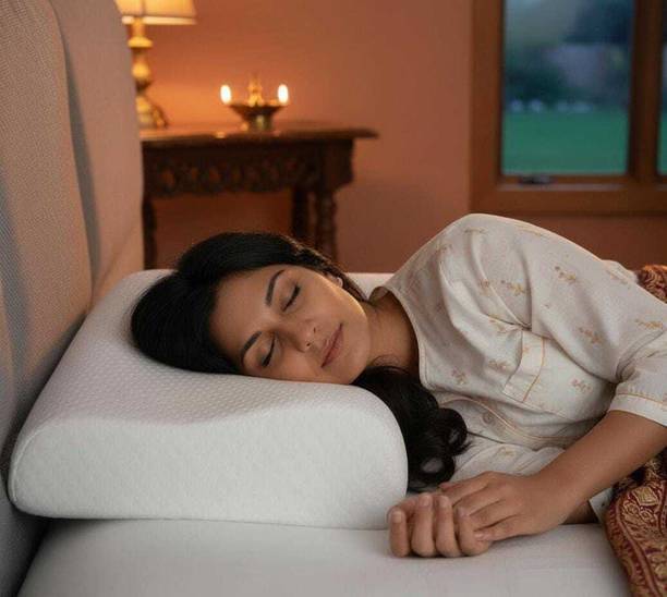 RAYHUNT Contour Memory Foam ,Orthopedic for Neck Pain Cervical Pillow