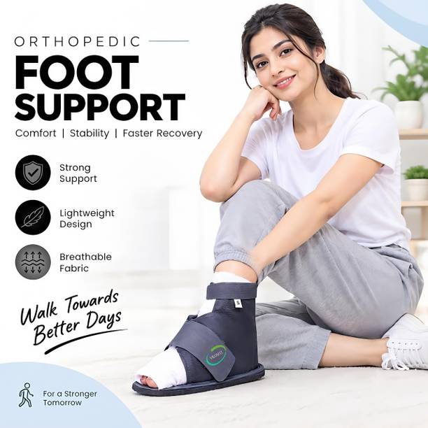 VKOSFLT Foot Support Brace for Men& Women |Adjustable Velcro Strap |Walking Support Boot Ankle Support