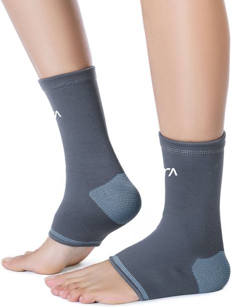 FOVERA Ankle Support Compression Sleeve for Men & Women, For Heel Pain Relief & Ankle Support