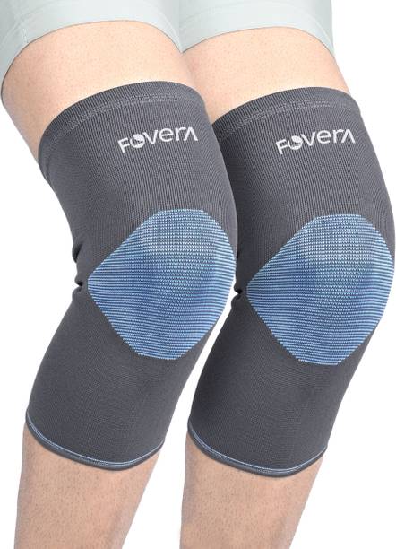 FOVERA Knee Cap for Men & Women, Knee Compression Sleeve for Pain Relief & Knee Support