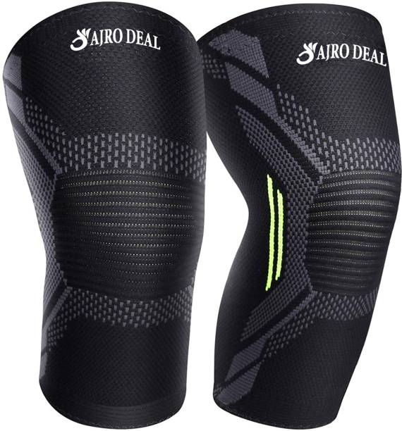 AJRO DEAL Knee Cap Compression Support for Gym Sports, Jogging, Workout, Pain Relief Knee Support