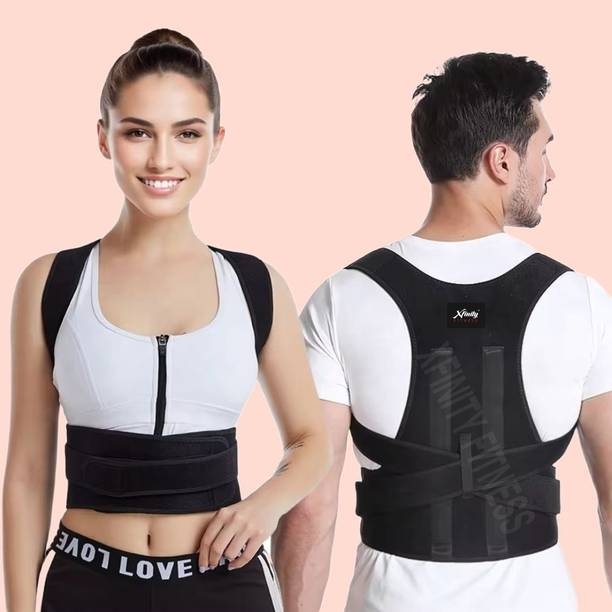 Xfinity Fitness Double strap Back Brace for Women and Men (free size) Posture Corrector