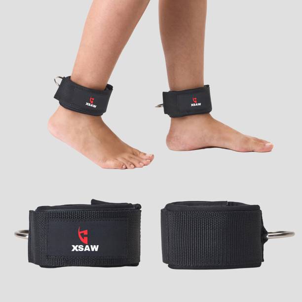 XSAW ActiveFit Ankle Straps for Cable & Resistance Workout (1 Pair) Ankle Support