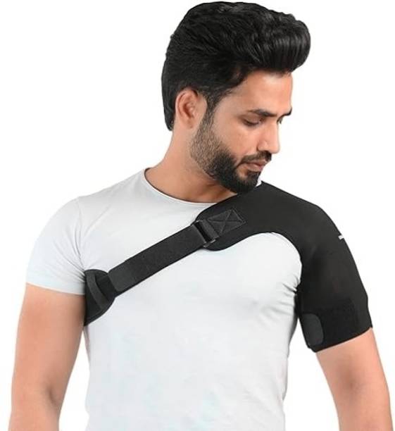 Fitolym Neoprene Compression Shoulder Support Brace with Adjustable Strap Pain Relief Shoulder Support