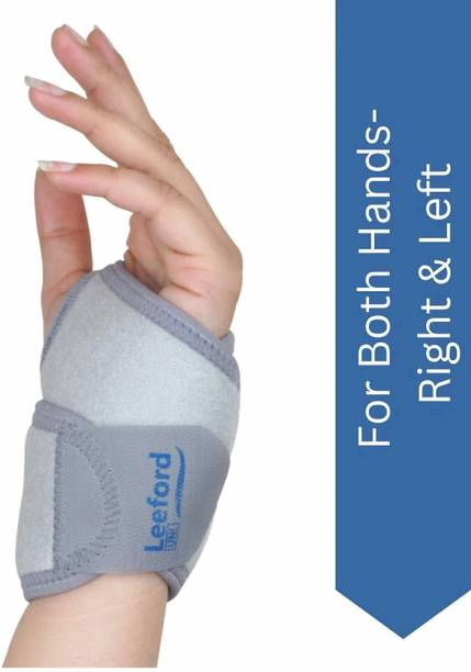 Leeford Wrist Brace/Band Neoprene with Thumb Support, Pack of 1- Universal Size | For Wrist Support