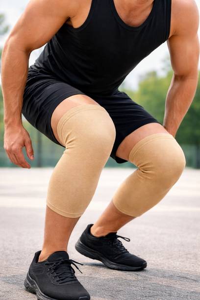 GYMGALAXY ActiveFit Compression Knee Cap for Men & Women | Breathable Stretch Fabric | Knee Support