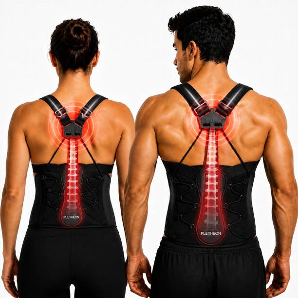 PLETHEON Posture Corrector Belt for Men & Women | Back Support | Fits 30-44 Inches Posture Corrector