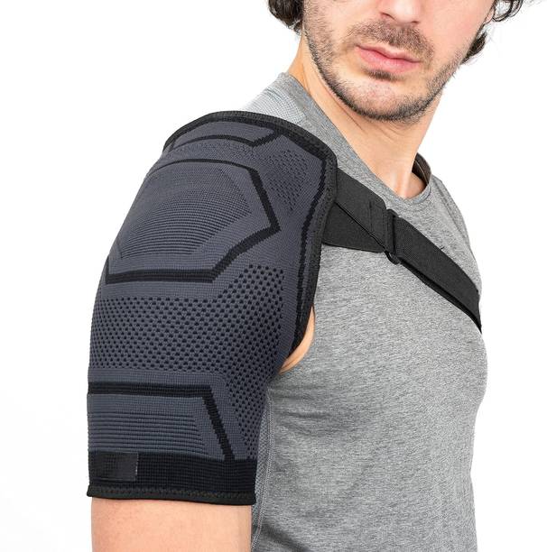 Leosportz Adjustable Shoulder Pain Relief with PowerKnit Compression Technology Shoulder Support