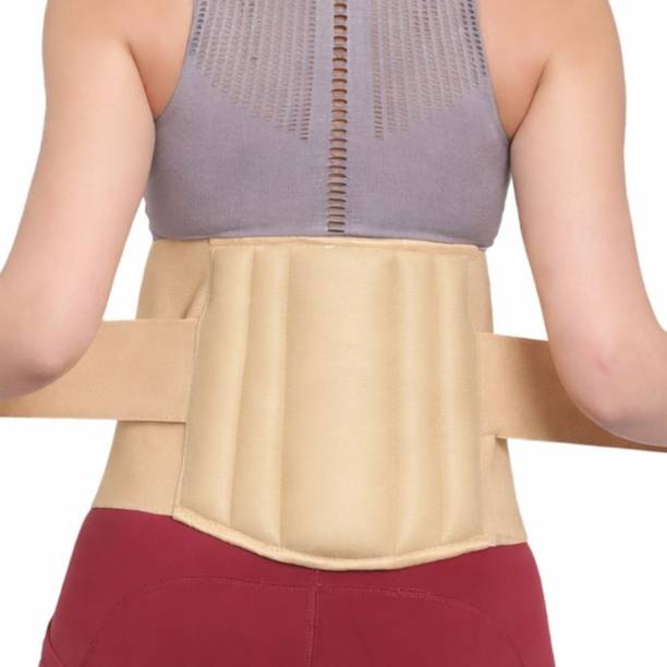 HEAREAL HEALTH CARE Lumbar Sacral (LS) Waist Belt for Men/Women Back Pain Relief, Slip-Disc (BEIGE) Back / Lumbar Support