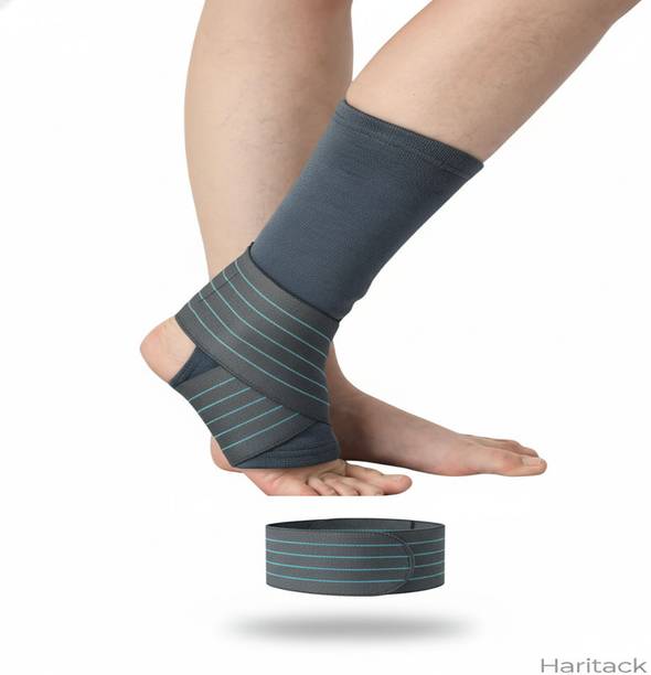 HARITACK High Ankle Support Strap Sleeve for Shin Splint Calf Pain Relief Running & Gym Ankle Support