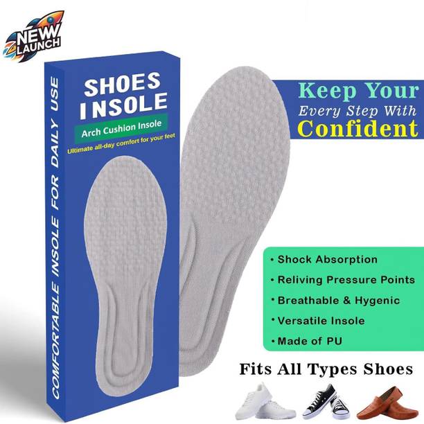 Adbee Shoes Pads Soft Insole Sole Protector PU Foam 5D Cushion For Men & Women Insole