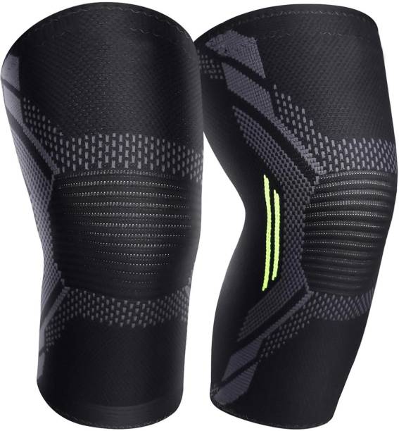 SLOVIC Knee Support Cap Sleeves Pair For Sports, Pain Relief For Men And Women Knee Support