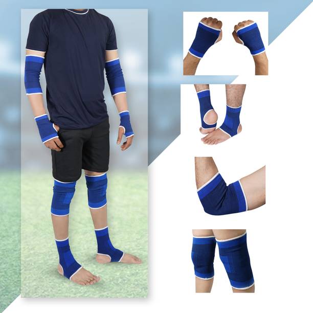 Manogyam Ankle,Elbow,Palm,Knee Support for Surgical and Sports Like Hockey,Bike,Crossfit Knee Support