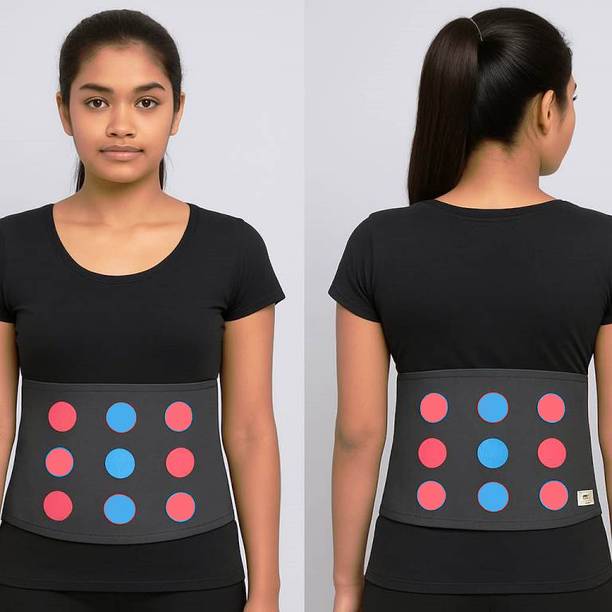 EKiN Acupressure Magnetic Back & Belly Belt - 9 Magnet Velvet Back / Lumbar Support