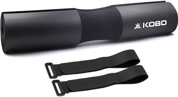 KOBO Barbell Squat Pad with Straps Shoulder Support