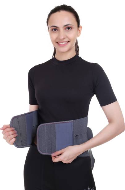 Adept Waist Back Support Belt LS Support Belt for Back Support for Men & Women, Grey Back / Lumbar Support