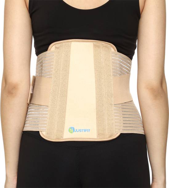 JUSTIFIT Premium Lower Back Brace/LS belt for Back Pain Relief Men and Women free size Back / Lumbar Support