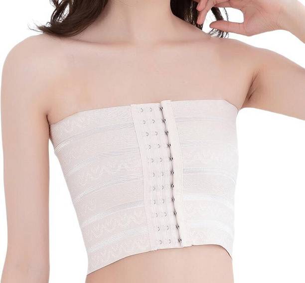 Ghelonadi Women's Breast Support Band No-Swing Adjustable Sports Bra Band for Post-Surgery Knee Support