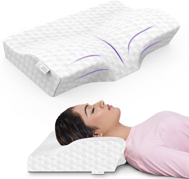 MY ARMOR Orthopedic Memory Foam Cervical Pillow for Neck & Shoulder Pain with Outer Cover Cervical Pillow