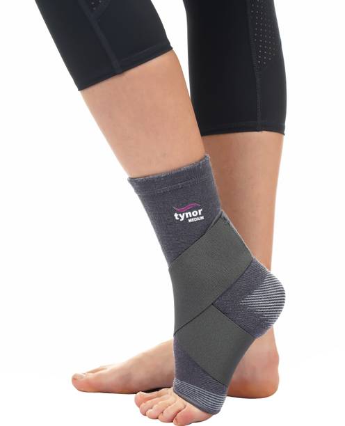 TYNOR Binder, Grey, Large, 1 Unit Ankle Support